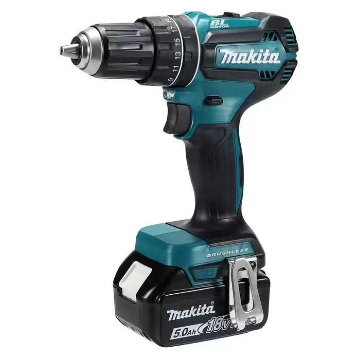 Makita LXT 18V Akku-Schlagbohrschrauber DHP485RTJ - 18 V, 2 Akkus, 5 Ah, 50 Nm