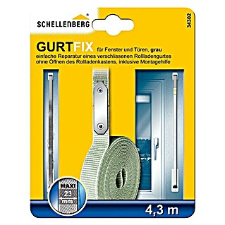 Schellenberg Gurtfix Maxi (Länge: 4,3 cm, Gurtbreite: 23 mm, Grau)