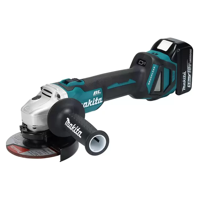 Makita LXT 18V Akku-Winkelschleifer DGA511RTJ + Artikelnr. 33855482 hinzufügen* - 2 Akkus, 5 Ah, Durchmesser Scheibe: 125 mm