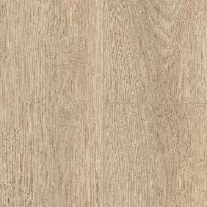 Vinylbodenmuster Rigid Eiche Crema - 297 x 180 x 3,5 mm, Landhausdiele - Heller Holzboden mit sichtbarer Maserung und Dielenfugen.
