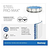Bestway Opzetzwembad Steel Pro MAX (Ø x h: 549 x 122 cm, Grijs, 23.062 l) | BAUHAUS