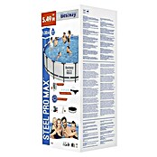 Bestway Opzetzwembad Steel Pro MAX (Ø x h: 549 x 122 cm, Grijs, 23.062 l) | BAUHAUS