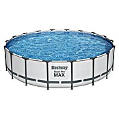 Bestway Opzetzwembad Steel Pro MAX (Ø x h: 549 x 122 cm, Grijs, 23.062 l) | BAUHAUS