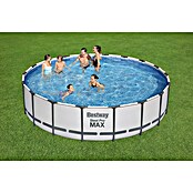 Bestway Opzetzwembad Steel Pro MAX (Ø x h: 549 x 122 cm, Grijs, 23.062 l) | BAUHAUS