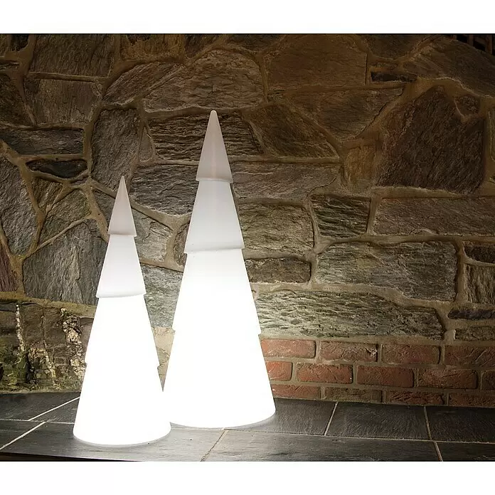 8 Seasons Design Shining Weihnachtsleuchte Tree - 9 W, Weiß, Ø x H: 39 x 100 cm - Stimmungsaufnahme