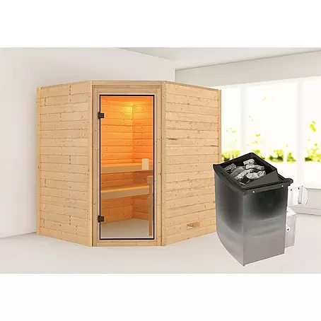 Karibu  Massivholzsauna Kolmans
