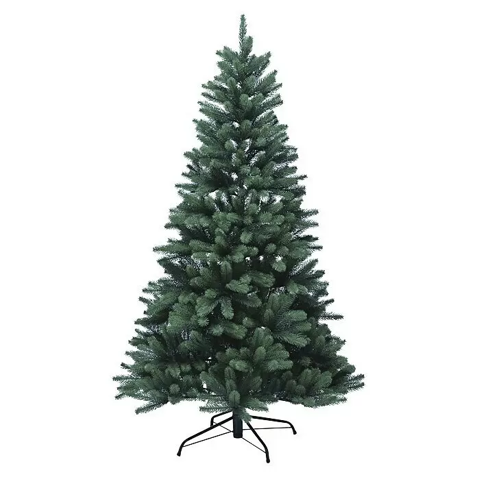 Xenotec Künstlicher Weihnachtsbaum - Höhe: 180 cm, Grün, Standfuß - Künstlicher grüner Weihnachtsbaum mit schwarzem Ständer.