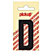 Pickup Etiqueta adhesiva (Motivo: D, Negro, Altura: 60 mm)