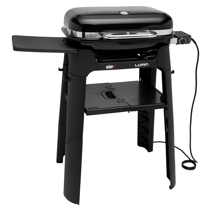 Weber Barbecue elettrico Lumin nero con supporto