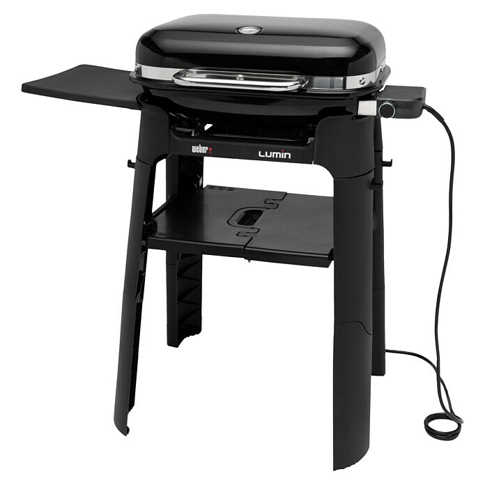 Weber Barbecue électrique Lumin noir avec support