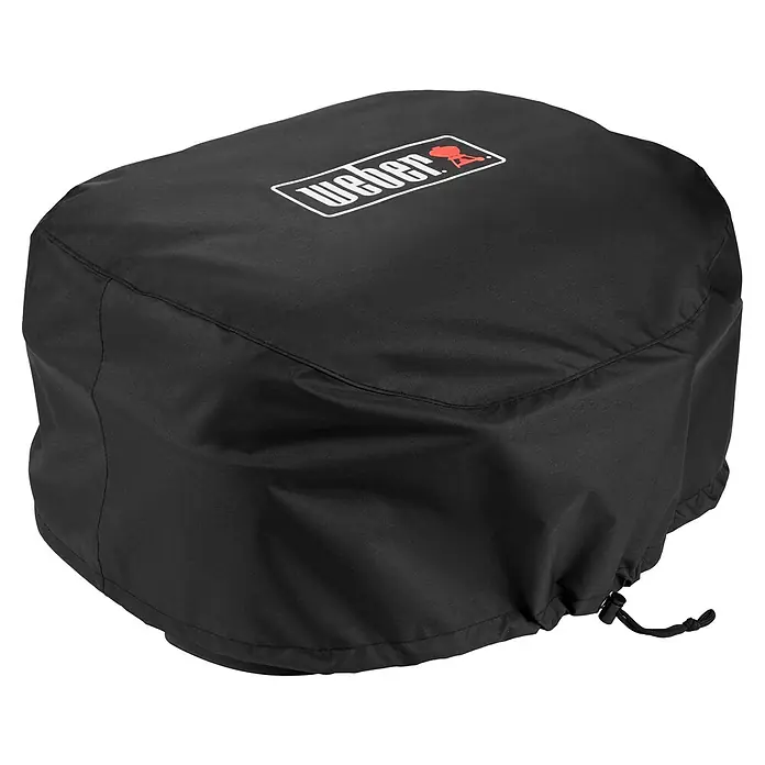 Weber Premium Grill-Schutzhülle Lumin - Passend für: Weber Elektrogrill Lumin, Kunststoff - Schwarze Weber Grillabdeckung mit Weber-Logo, die den Grill vor Witterungseinflüssen schützt und die Lebensdauer verlängert.