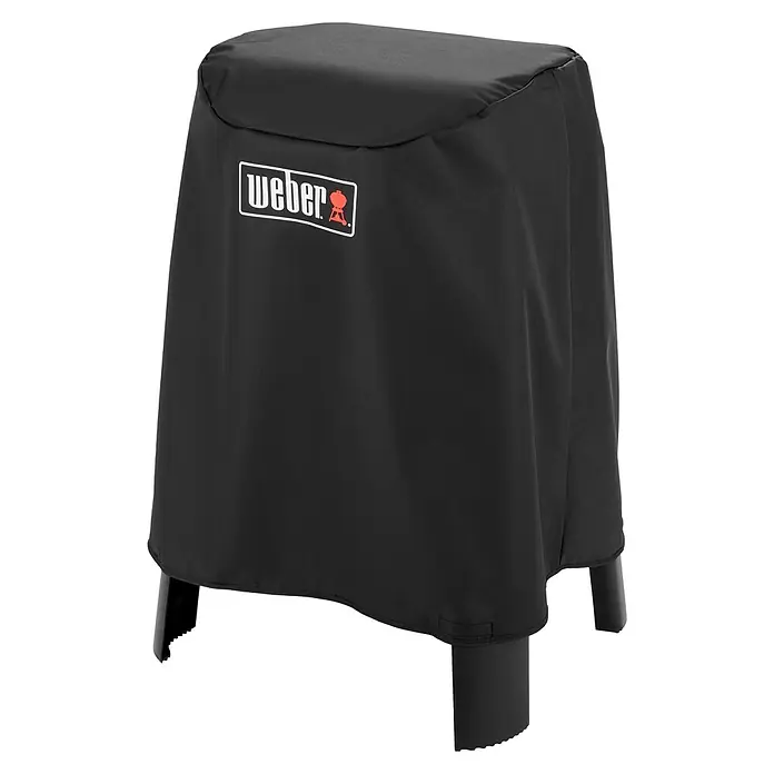 Weber Premium Grill-Schutzhülle Lumin - Passend für: Weber Elektrogrill Lumin mit Unterstand, Kunststoff - Schwarze Weber Grill Abdeckhaube, die den Grill vor Witterungseinflüssen schützt und mit dem Weber Logo versehen ist.