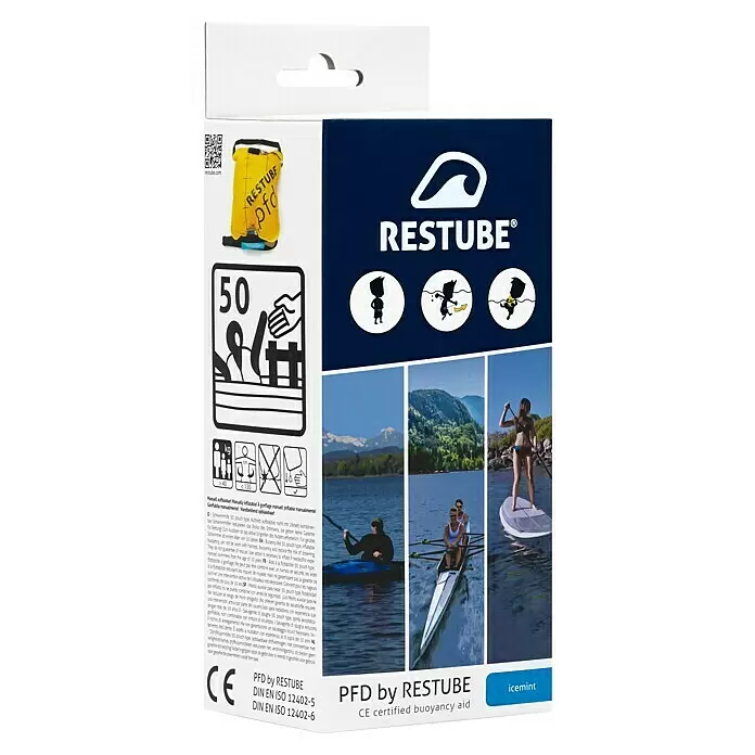 Restube Schwimmhilfe pfd by RESTUBE - Geeignet für: 1 Person, Gelb - Diagonale Ansicht