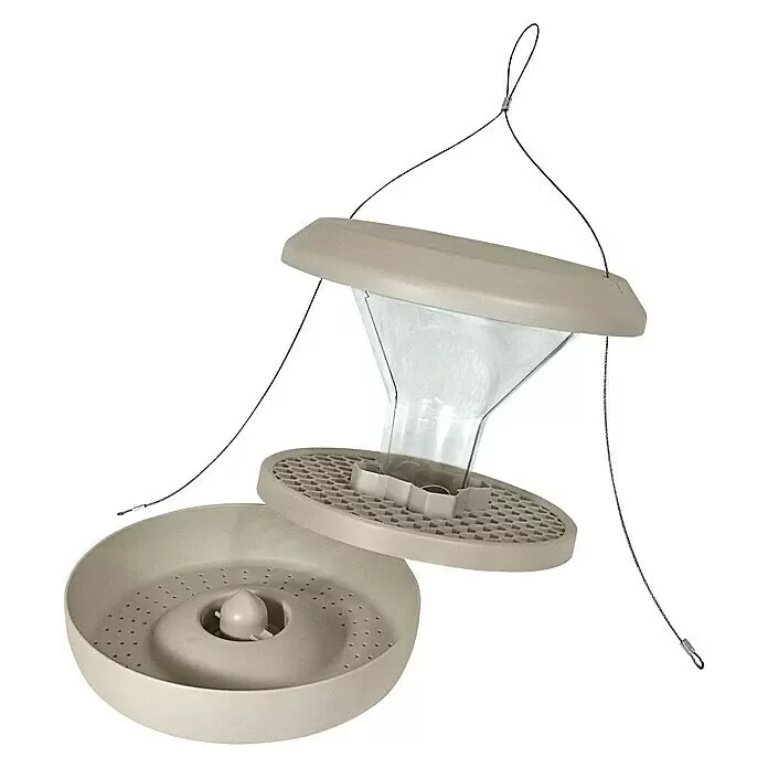 Swissinno Futtersilo Smart Birds - Hellgrau - Diagonale Ansicht
