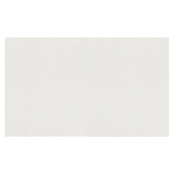 Rasch Wallton Vliestapete Premium Polyomino - Weiß, Grafisch, 10,05 x 0,53 m - Nahaufnahme einer weißen, strukturierten Wandfliese mit subtilen, geometrischen Mustern für ein modernes und elegantes Interieur Design.
