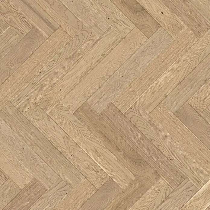 Parador Parkettmuster Trendtime 3 Eiche pure matt lackiert - 200 x 95 x 10,5 mm, Fischgrät - Elegante Parkettböden im Fischgrätmuster. Die warmen Holztöne schaffen eine gemütliche und einladende Atmosphäre in jedem Raum.