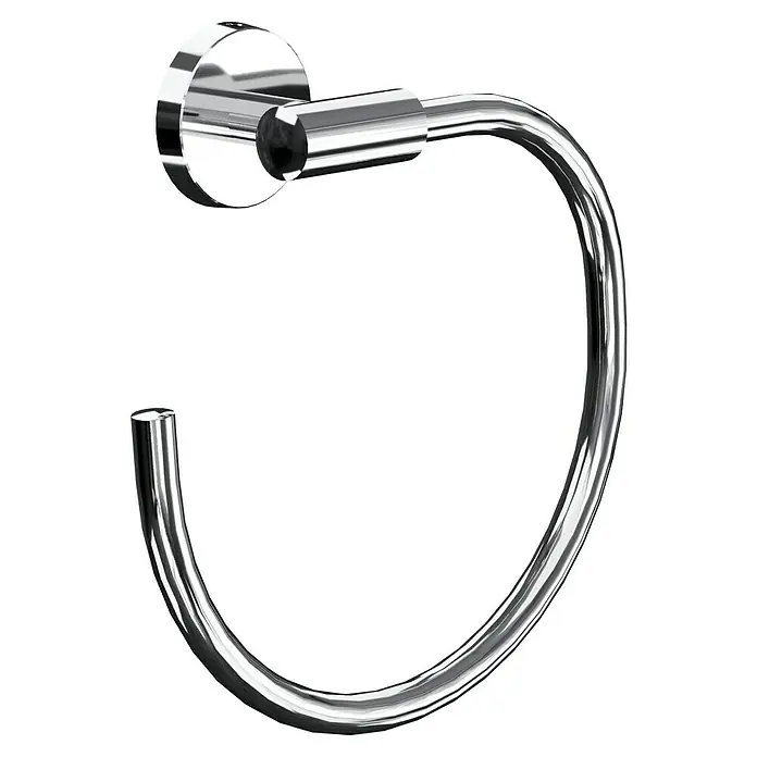 Camargue Monaco Handtuchring - Edelstahl, Verchromt - Handtuchring aus glänzendem Chrom. Das Accessoire ist elegant und praktisch für jedes Badezimmer und Gäste-WC.