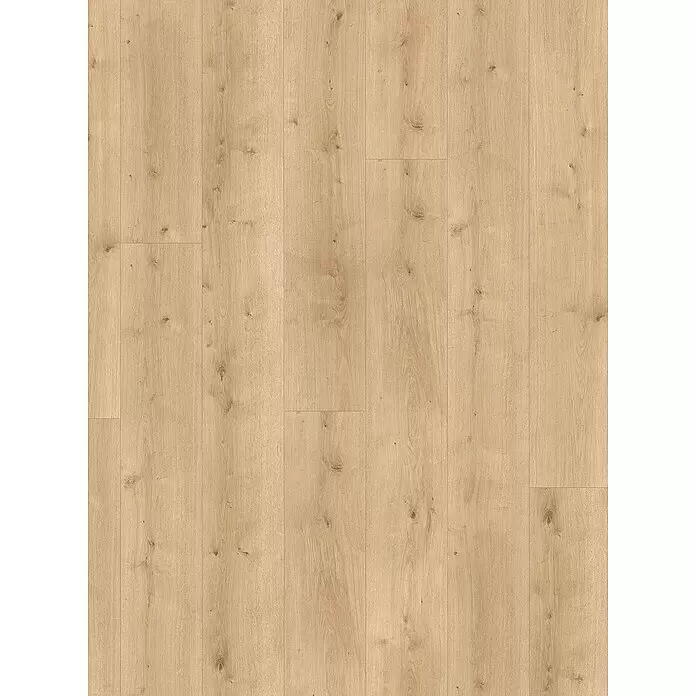Parador Designboden Modular One - Eiche pure hell, Landhausdiele, 2.200 x 235 x 8 mm - Helles Holzparkett mit natürlicher Maserung und Ästen, in Dielen verlegt.