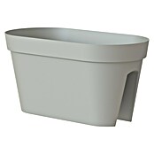 Artevasi Capri Geländerkasten (Außenmaß (L x B x H): 60 x 30 x 30 cm, Kunststoff, Hellgrau) | BAUHAUS
