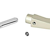 Portaferm Drückerpaar (Vierkantstift: 8 mm, Neusilber, Türstärke: 35 - 45 mm, Fingerform)