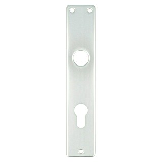 Portaferm Langschild (Distanznorm: 72 mm, Profilzylinder, Silber, Eckig)