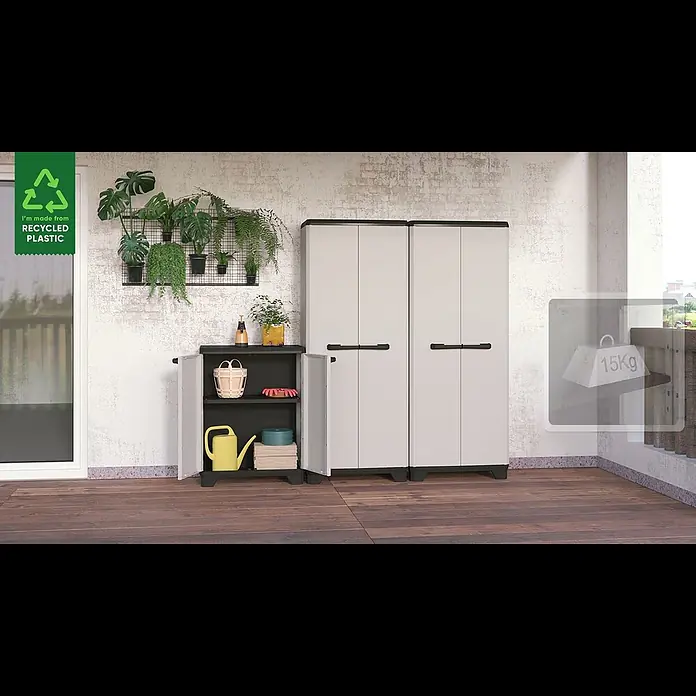 Keter Kunststoff-Mehrzweckschrank Planet - L x B x H: 39 x 68 x 90 cm - Planet