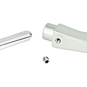 Portaferm Drückerpaar (Vierkantstift: 8 mm, Silber, Türstärke: 35 - 45 mm, Fingerform)