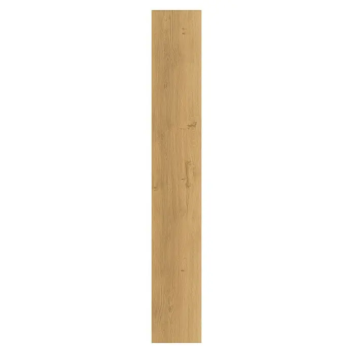 Parador Designboden Modular One - Eiche Spirit natur, Landhausdiele, 1.285 x 194 x 8 mm - Nahaufnahme einer einzelnen Holzplanke mit deutlicher Maserung und warmen Farbtönen, ideal für Bodenbeläge oder Wandverkleidungen.