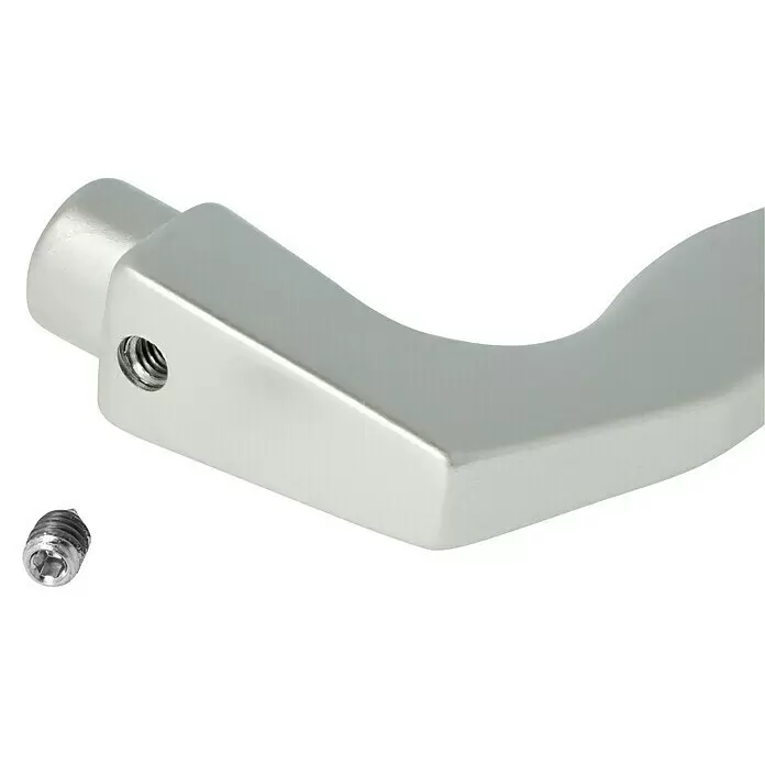 Portaferm DrückerlochteilVierkantstift: 8 mm, Silber, Fingerform