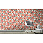 Rasch Bambino XIX Vliestapete Blumen (Orangerot, Floral, 10,05 x 0,53 m) | BAUHAUS