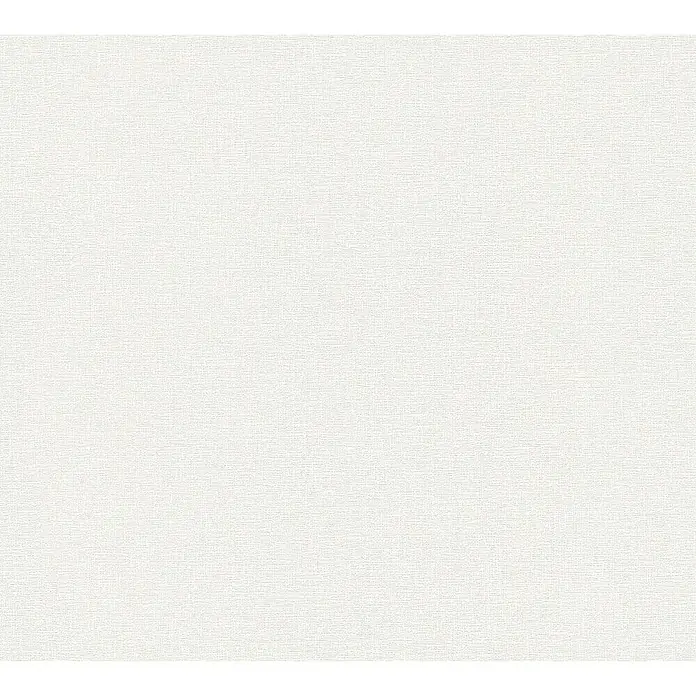 A.S. Création Flavour Vliestapete II - Creme, Uni, 10,05 x 0,53 m - Feiner, weißer Stoff mit subtiler Textur, ideal für elegante Wohnaccessoires und Bekleidung, die schlichte Eleganz ausstrahlen.