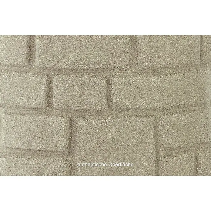 Arves Regenspeicher Arcado - 230 l, Sandsteinfarben, 1 Stk. - Authentische Steinoberfläche mit feiner Textur. Das Produkt imitiert das Aussehen einer echten Steinmauer und verleiht jedem Raum einen rustikalen Charme.