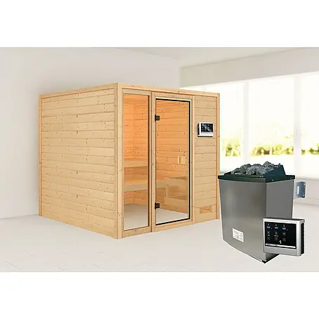 Karibu  Massivholzsauna Jutta