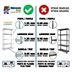 Simonrack Comfort Estantería metálica Plus 5/300 (L x An x Al: 30 x 100 x 200 cm, Capacidad de carga: 100 kg/balda, Número de baldas: 5 ud., Blanco)