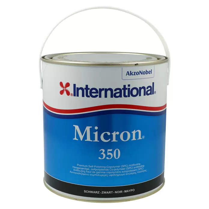 International Selbstpolierendes Antifouling Micron 350 - Schwarz, 2,5 l