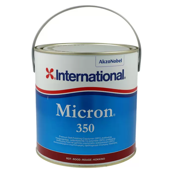 International Selbstpolierendes Antifouling Micron 350 - Rot, 2,5 l
