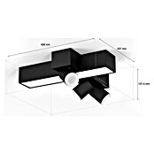 Philips Hue LED-Deckenstrahler Centris (25 W, L x B x H: 40,8 x 33,7 x 12,8 cm, Schwarz, Mehrfarbig) | BAUHAUS