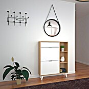 Zapatero Nordic (L x An x Al: 25 x 90 x 115 cm, Blanco)