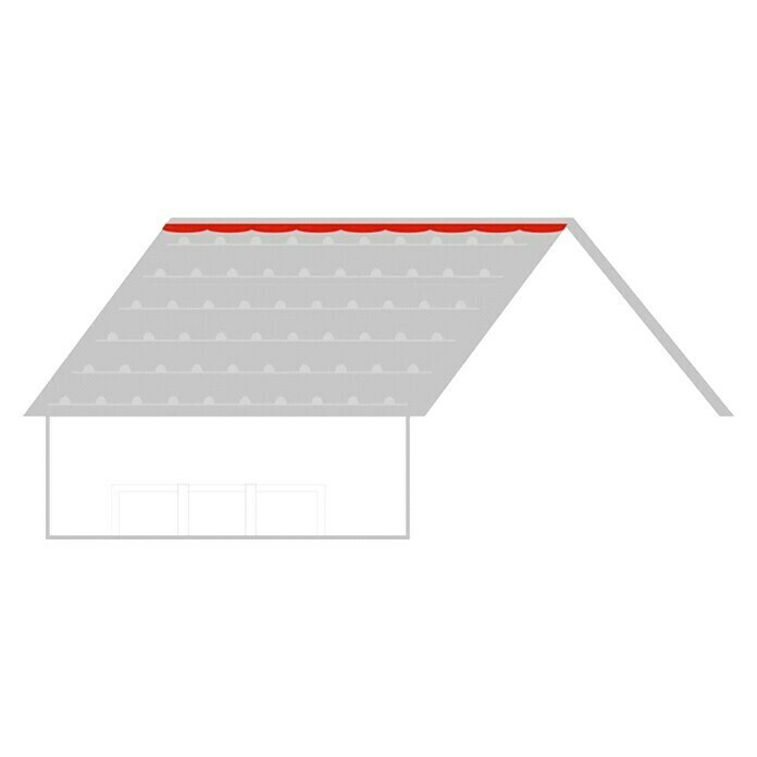 Probau DachfirstSchwarz, 100 x 28 cm, Stahl Use Shot