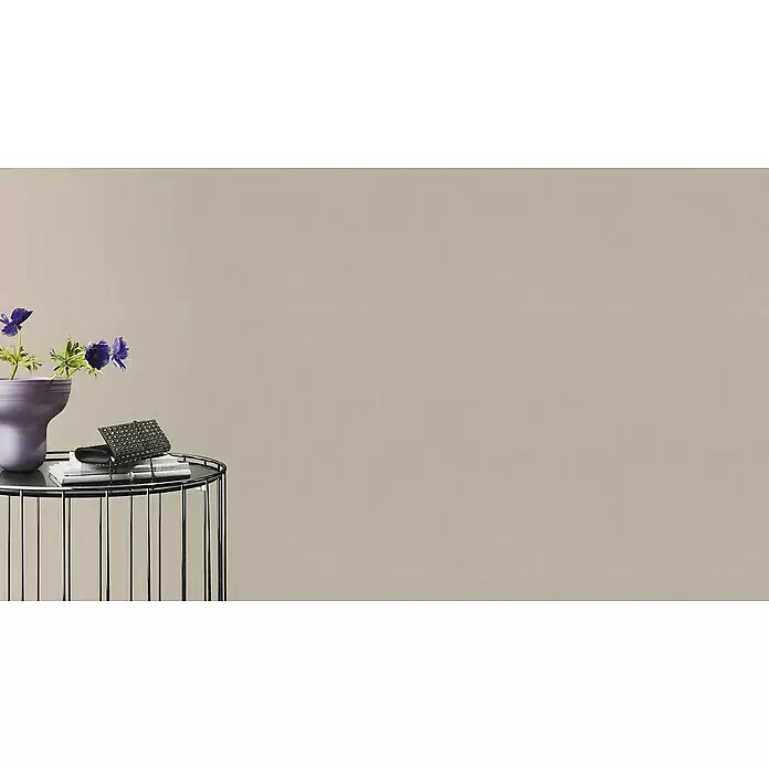 Rasch Florentine IV Vliestapete - Creme, Uni, 10,05 x 0,53 m - Beige strukturierte Tapete mit feinem Webmuster.