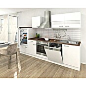 Respekta Composición de cocina (Ancho: 280 cm, Con dispositivos eléctricos, Blanco)
