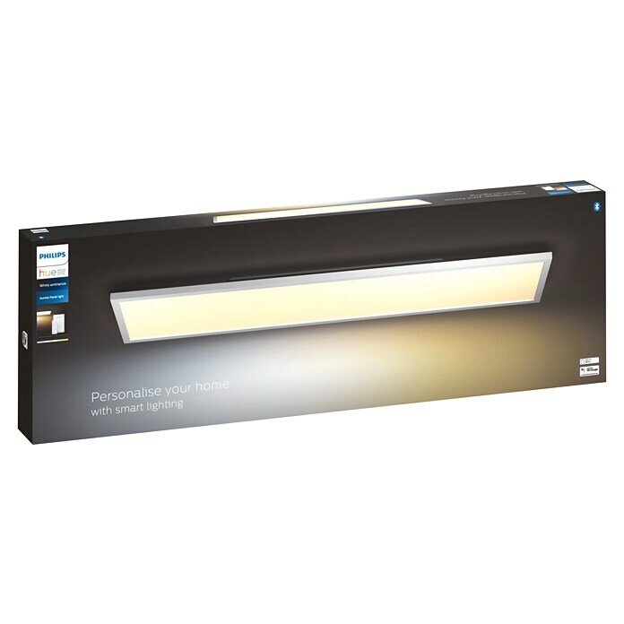 Philips Hue LED-Panel Aurelle (39 W, L x B x H: 120 x 30 x 4,6 cm, Weiß, Warmweiß) | BAUHAUS