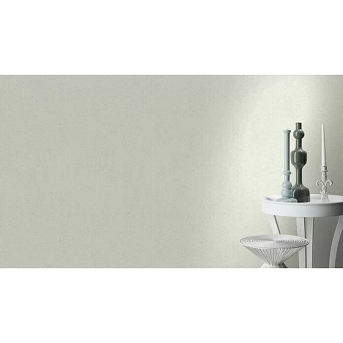 Rasch Tapetenwechsel 2 Vliestapete - Creme, Uni, 10,05 x 0,53 m - Hellbeige, subtil strukturierte Wandverkleidung.
