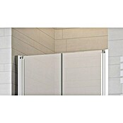 GEO Star Nischendusche GS1110 (100 x 200 cm, Beschichtet, Stärke: 6 mm, Chrom)
