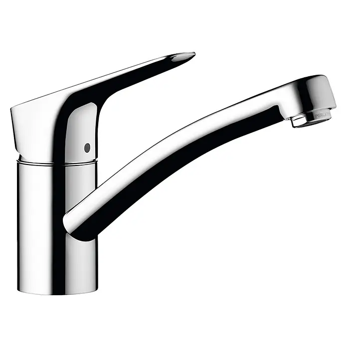 Hansgrohe Grifo de cocina MyCube S - Cromo, Brillante - Elegante grifo cromado con un diseño moderno. Perfecto para cocinas y baños contemporáneos.