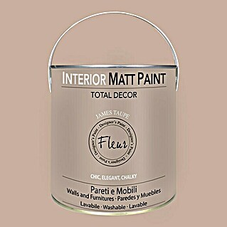Fleur Pintura para efectos decorativos Interior Matt Paint (James Taupe, 2,5 l)