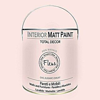 Fleur Pintura para efectos decorativos Interior Matt Paint (Pink Rococo, 2,5 l)