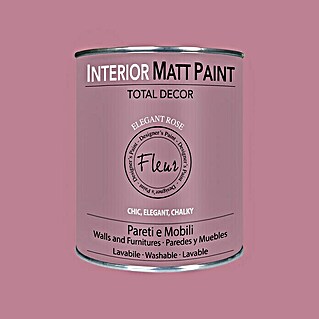 Fleur Pintura para efectos decorativos Interior Matt Paint (Elegant Rose, 750 ml)