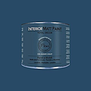 Fleur Pintura para efectos decorativos Interior Matt Paint (Trend Blue, 375 ml)