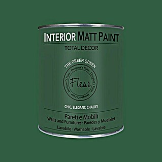 Fleur Pintura para efectos decorativos Interior Matt Paint (The Green Queen, 750 ml)